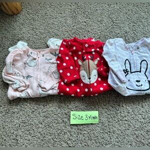 Bundle of baby pajamas- 3 items